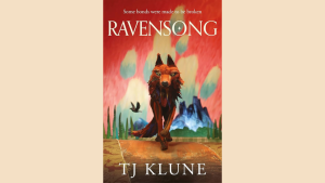 gay romance book cover for ravensong with paranormal grief danger devotion and found family bonds