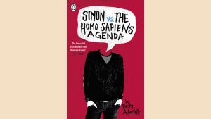 gay romance book cover for simon vs the homo sapiens agenda with secret emails and high school hope