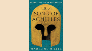 gay romance book cover for the song of achilles with greek myth devotion prophecy war and fate ahead
