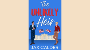 gay romance book cover for the unlikely heir with royal duty secrecy public pressure and modern love