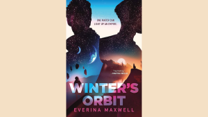 gay romance book cover for winter’s orbit with sci-fi marriage space politics and forced proximity
