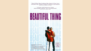 gay romance movie poster for beautiful thing with london estate teen love and hopeful tenderness