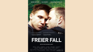 gay romance movie poster for free fall with police training desire duty denial and inner conflict