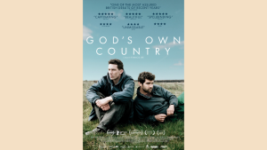 gay romance movie poster for god’s own country with rural intimacy farm life and emotional thawing