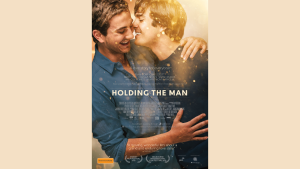 gay romance movie poster for holding the man with real-life love school romance and emotional drama