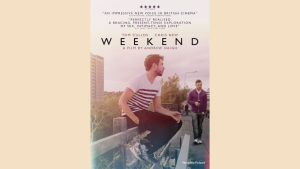 gay romance movie poster for weekend with brief connection honest talk desire and intimacy in focus