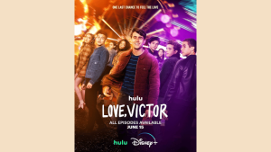 gay romance show poster for love victor with teen identity family pressure friendship and first love