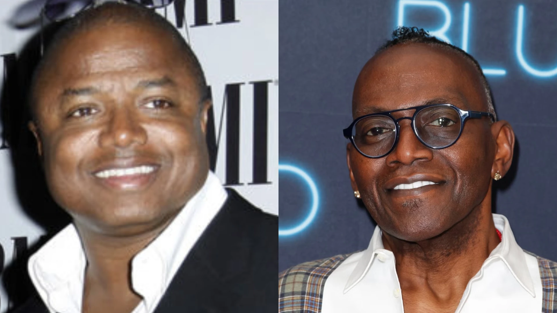Randy Jackson before and after weight loss, showing his health journey following gastric bypass surgery and lifestyle changes.