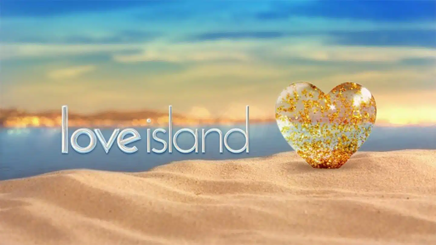 the logo of the show love island which a reality show based in countries like usa and uk
